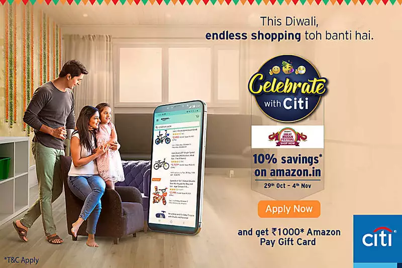 Apply for Citi Credit Card and get Rs. 1000 Amazon Pay Gift Card.