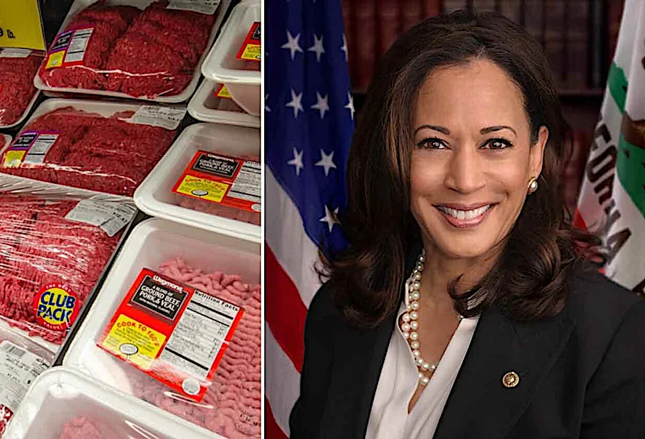 Η γερουσιαστής Kamala Harris λέει ότι το κρέας καταστρέφει τον πλανήτη