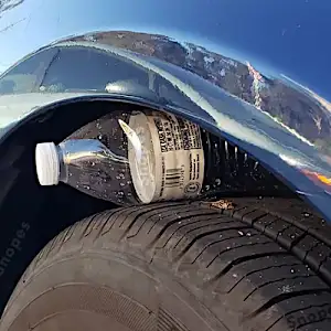 [Pics] Always Put a Plastic Bottle on Your Tires when Parked, Here's Why