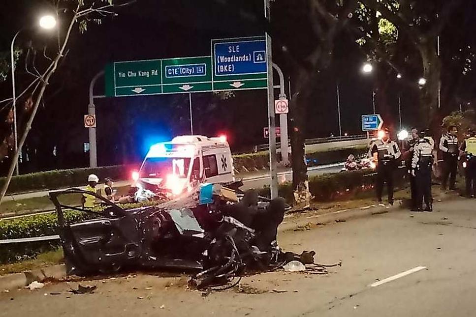 Man dies after accident that splits car into two in Seletar West Link