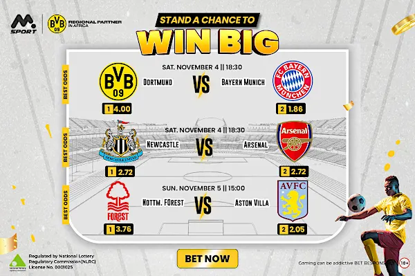 Predict & Win Up To ₦4,000,000 Exclusively Predict & Win Up To ₦4,000,000 Exclusively