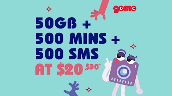 50GB, 500min & SMS at $20 (U.P. $30). SG's #1 SIM only plan.