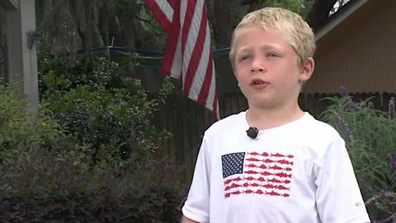 7-year-old boy rescues family after swimming for an hour to shore