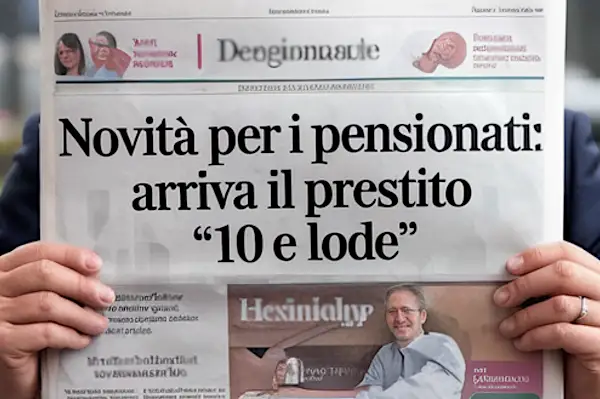 Novità per i pensionati, arriva il "Prestito 10 e lode": mini rate e zero stress