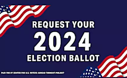 Americans abroad can request their ballot via email!