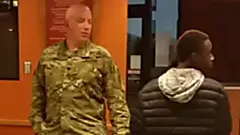 [Photos] Two Men Approached Taco Bell, Soldier Comes Up to Them and Does This