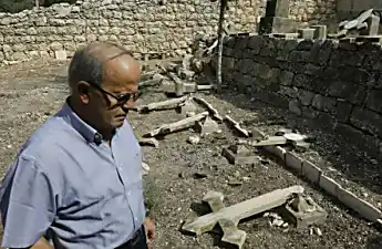 Christian graves desecrated in central Israel