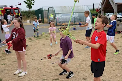 Police, fire crews and circus star in pupils' enrichment day