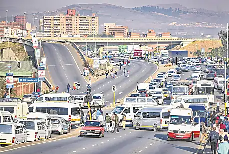 PICS | Pietermaritzburg city brought to a standstill by protesting mini-bus taxi operators
