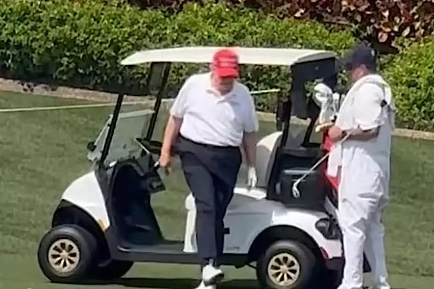 Donald Trump's Golf Footage Sparks Curiosity About His Legs