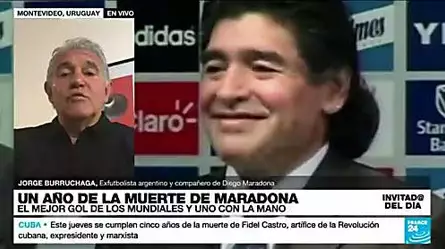 Jorge Burruchaga: "Diego es el mejor de todos los tiempos sin lugar a duda"