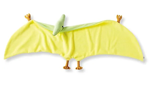 プテラノドンがタオルになった？大きな翼でやさしくハグしてくれる可愛いタオル