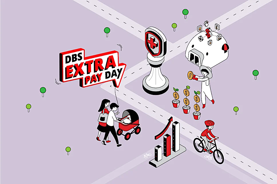 Get your money’s worth with deals on investing and insurance on DBS Extra Pay Day.