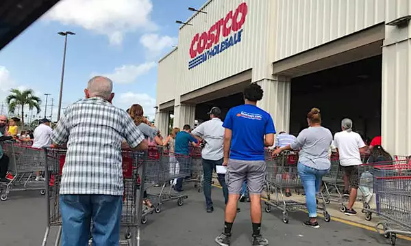 Puerto Ricans flood stores to stock up ahead of hurricane