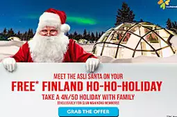 Take a Ho-Ho-Holiday in Finland for Free*. Take a Ho-Ho-Holiday in Finland for Free*.
