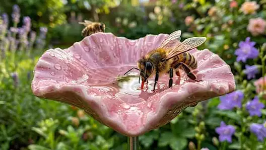 Spring find: These ceramic blossoms help bees — and look like real flowers.