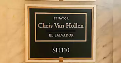 Republican changes Van Hollen's office plaque after Dem's visit to El Salvador