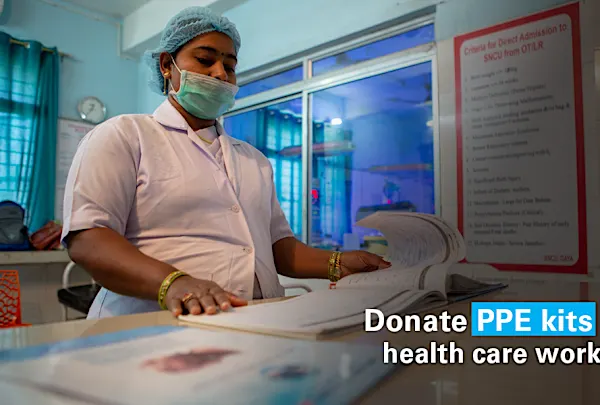 Help us provide Personal Protective Equipment kits to safeguard frontline health workers in health care facilities.