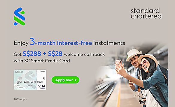 Get S$288 + S$28 Cashback. T&Cs apply
