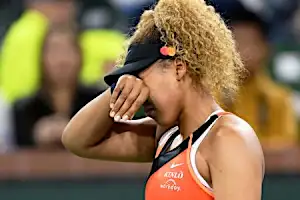 大坂、観客からのやじに涙　ＢＮＰテニス、２回戦敗退