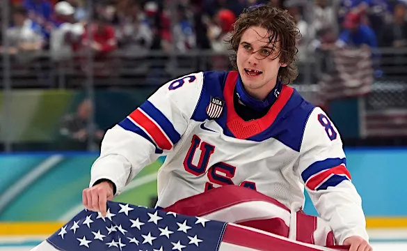 Team USA's Jack Hughes shares patriotic message after Olympic thriller