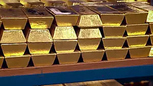 Rare look inside Bank of England's gold vaults