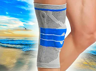 Σημαντικά μανίκια συμπίεσης γόνατο κατακτώντας ηλικιωμένους