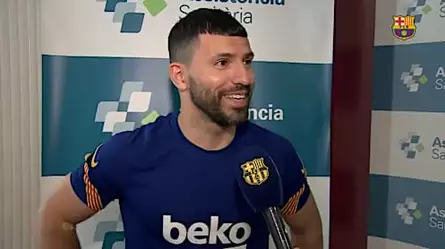 Las primeras palabras de Sergio "Kun" Agüero como futbolista del Barcelona | Video