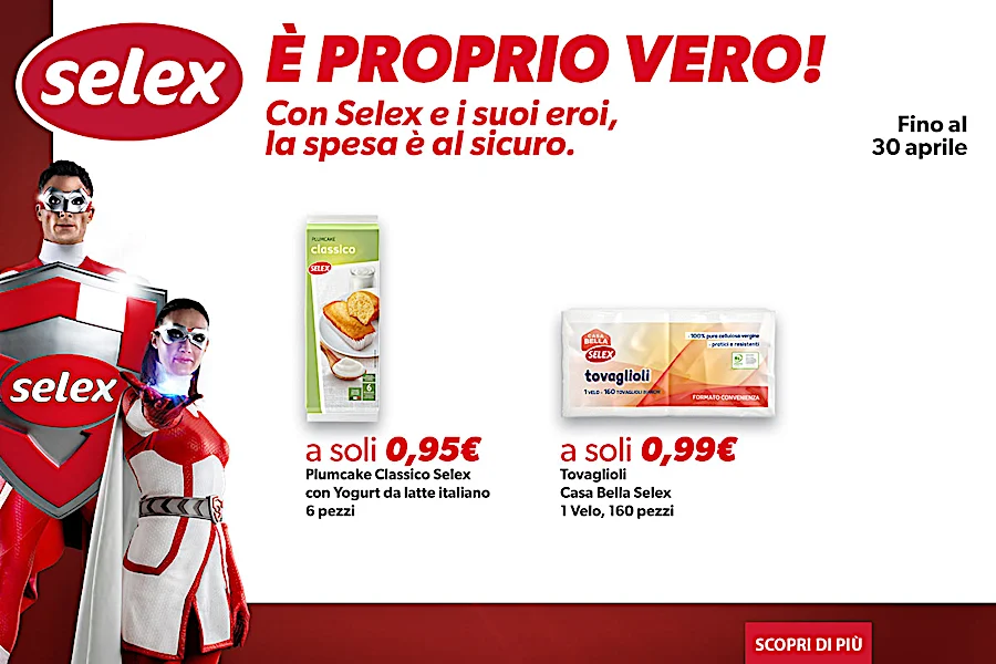 Con Selex e i suoi eroi, la spesa è al sicuro