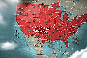 What if WW1 had split the U.S. into many super tiny states? Game simulates alternative history