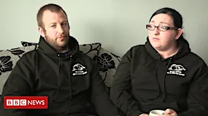 Dad 'braves shave' for cuddle cot