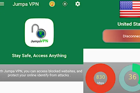 Jumpa VPN - Μείνετε ασφαλείς, έχετε πρόσβαση σε οτιδήποτε - Εφαρμογές στο Google Play