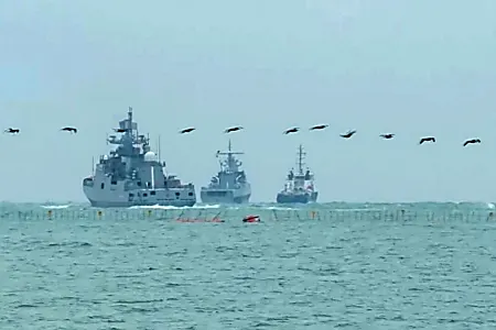 Russian Black Sea fleet repells alleged Ukrainian drone attack