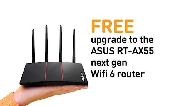 M1 1Gbps Fibre Broadband Plan with free next-gen Wifi 6 wireless router!