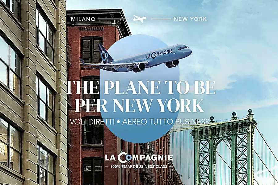 The plane to be per New York - Voli Diretti - Aereo tutto business - Comfort esclusivo