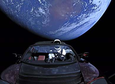 ‘Starman’ Tesla Sent to Space Completes Sun Orbit, May Eventually Crash Into Earth