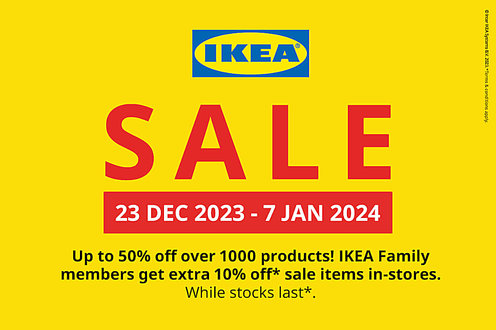 Grab unbeatable deals at the IKEA Sale with up to 50% off over 1000 items!​