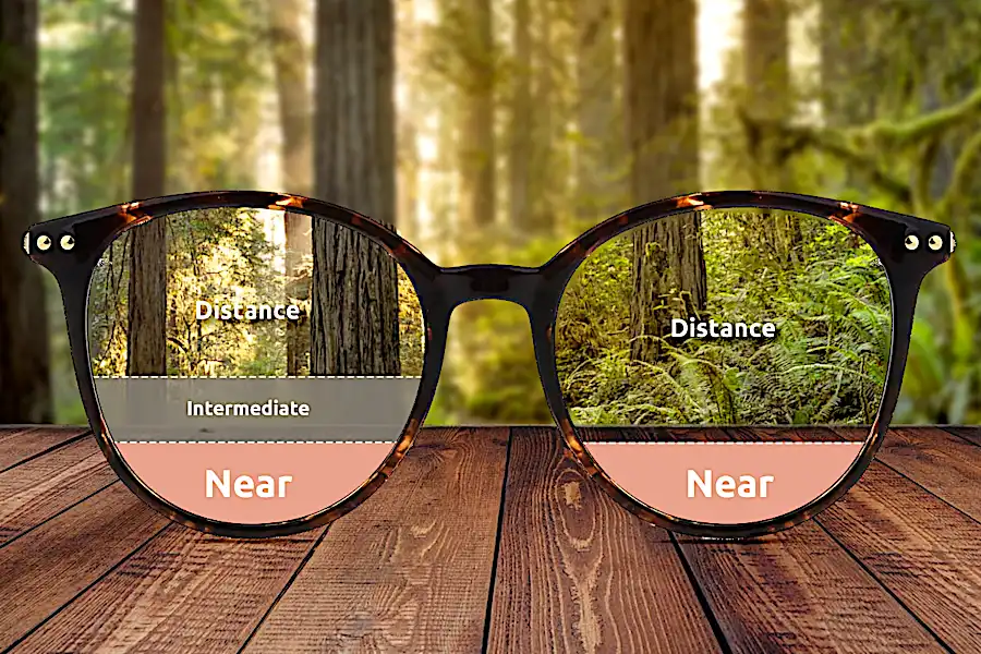 Enjoy Clear Close-Up, Intermediate and Distance Viewing with Firmoo Progressive Glasses