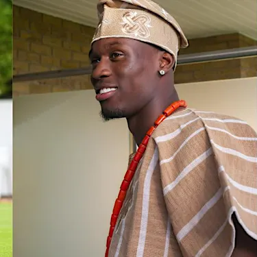 Folarin Balogun celebrates birthday with Nigerian attire after goal for Arsenal