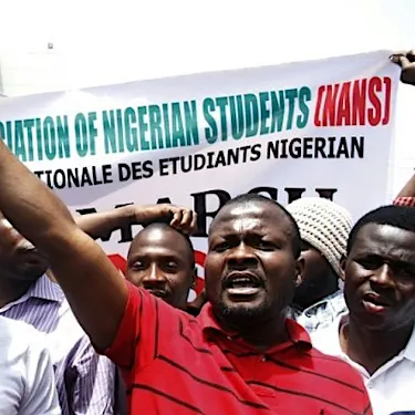 ASUU Strike: Students stage protest at UI, disrupt movement