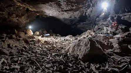 Tenebroso hallazgo de antiguos restos humanos en cueva | Video