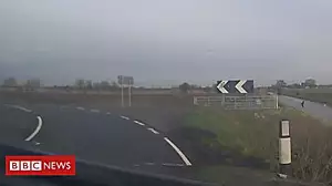 'Angry' driver crashes off bend at 100mph