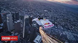 Flying stunt startles Los Angeles residents
