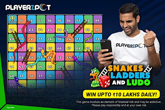 Play Snakes Ladders & Ludo on PlayerzPot and Win Up to 10 Lakh Daily!