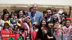 Prince William meets refugee children