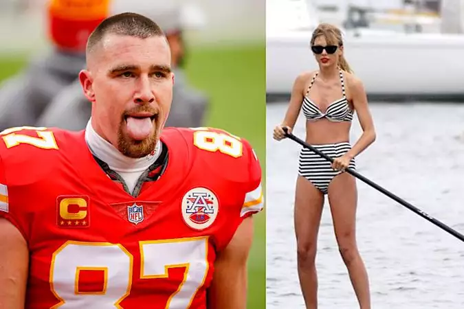 Travis Kelce Posts GF Pic, Not Socially Acceptable