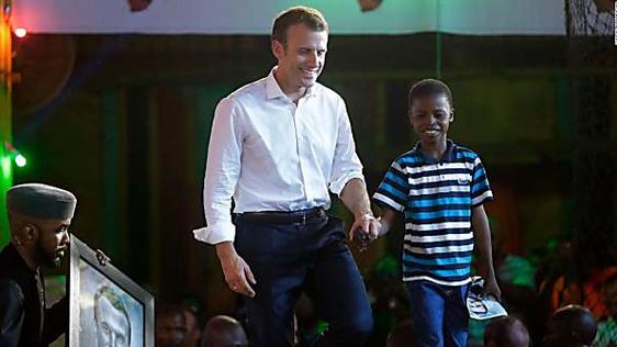 The 11-year-old Nigerian artist who moved President Macron