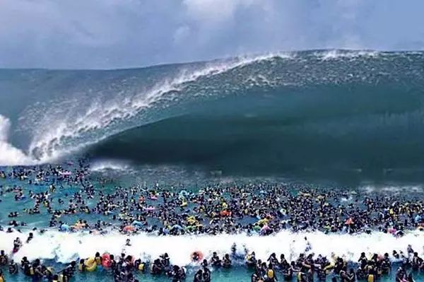 [Bilder] Schnell weg, wenn Sie das am Strand sehen