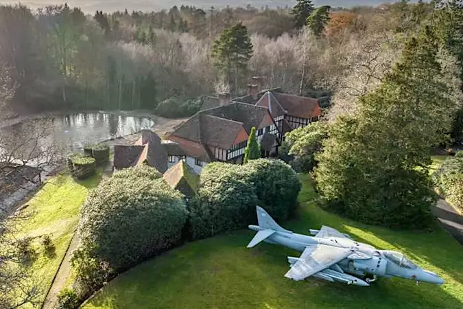 The War Plane in the Garden Is the Highlight of a Newly Listed English Manor
