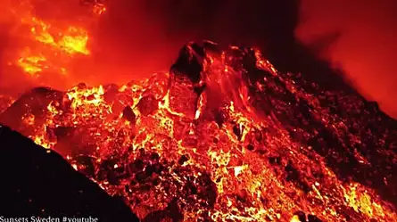 Un dron se mete dentro del volcán de La Palma y capta estas imágenes